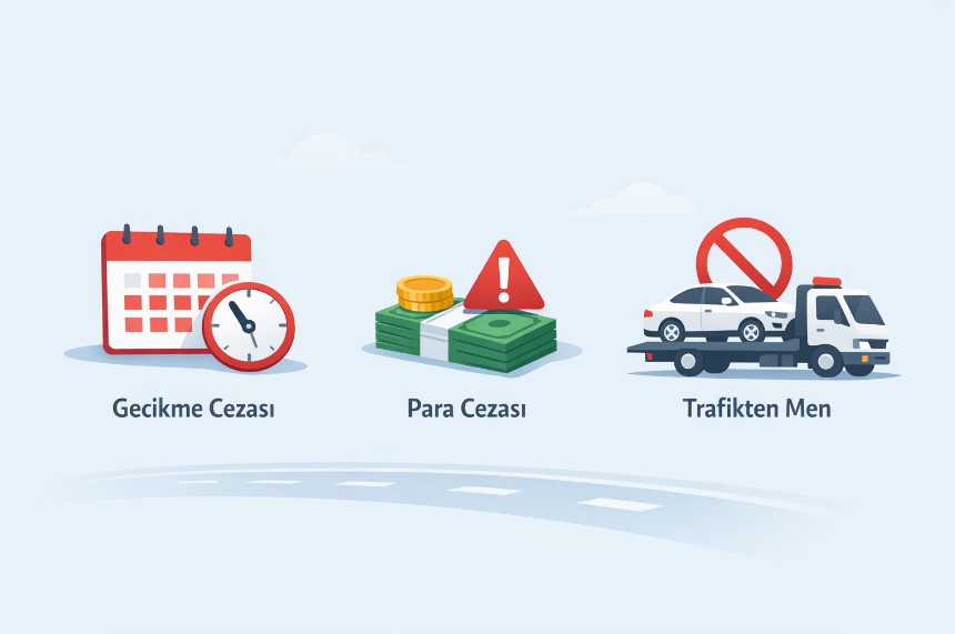 trafik sigortası gecikme cezası yaşayan sürücü telefonla sigorta kontrolü yapıyor