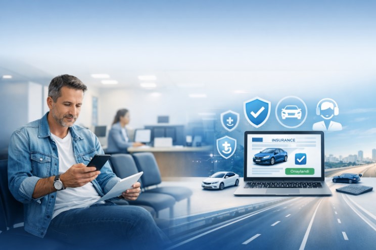 Hemen acil sigorta yap. Acil trafik sigortası için online başvuru yapan araç sahibi