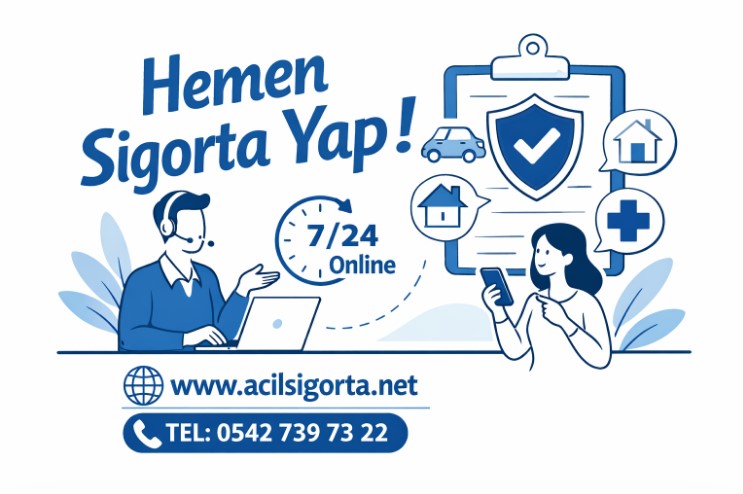 Noterde acil trafik sigortası yaptıran araç sahibi için online hızlı sigorta çözümü