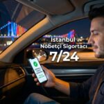 İstanbul nöbetçi sigortacı üzerinden 7/24 online trafik sigortası teklifi alan sürücü ve dijital poliçe onay ekranı.
