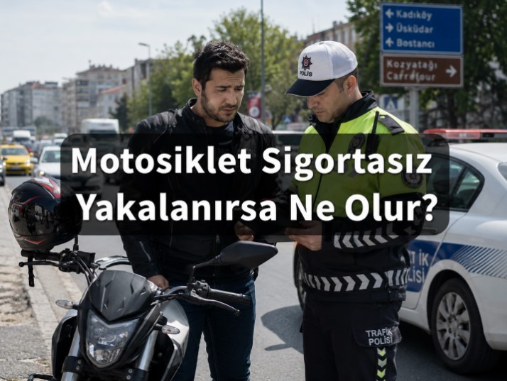 Motosiklet trafik sigortası olmayan sürücünün trafik çevirmesi